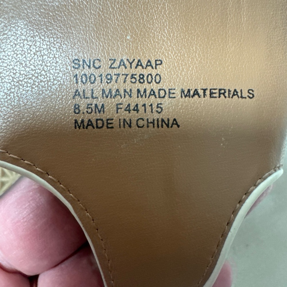 Style & Co. Cream Toe-Post Sandals with Gold Buckle - Picture 6 of 8